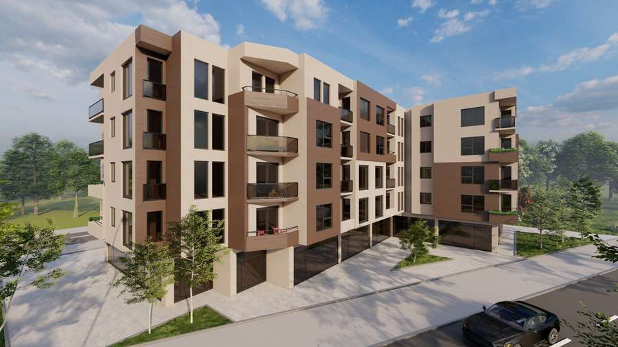Apartament me dy dhoma në ndërtim Bulevardi Turistik 48 m2 - 1