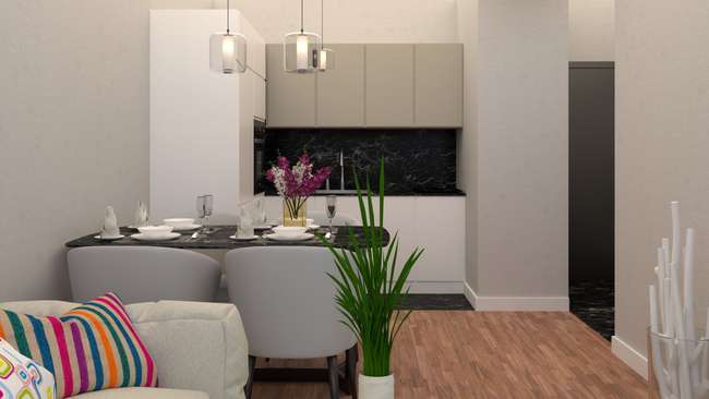 Apartament Dy-Dhomësh në Turistike-Leskajca 46 m2 - 3