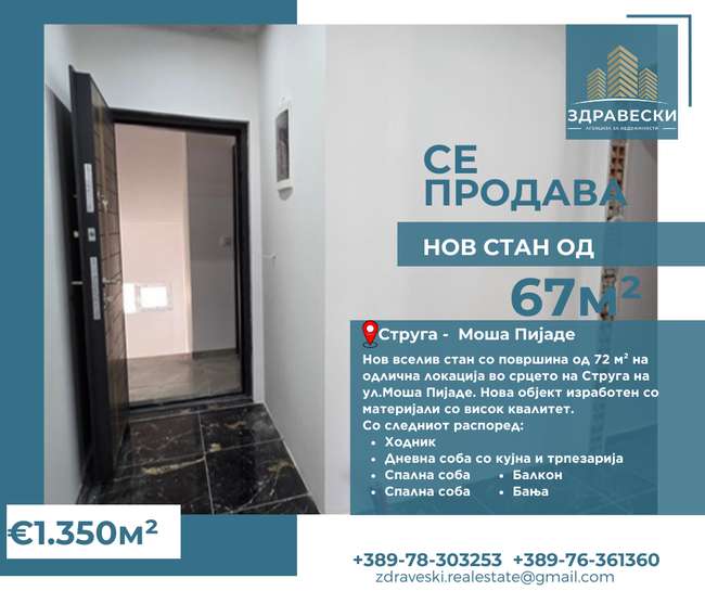 Nov stan od 67m2 - ZDRAVESKI image