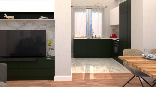 Apartament Tri Dhomësh Turistike Leskajca 62 m2 - 2