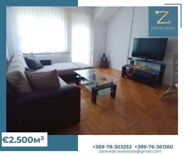 Apartament 60m2 në Zonën Qendrore - ZDRAVESKI - 2