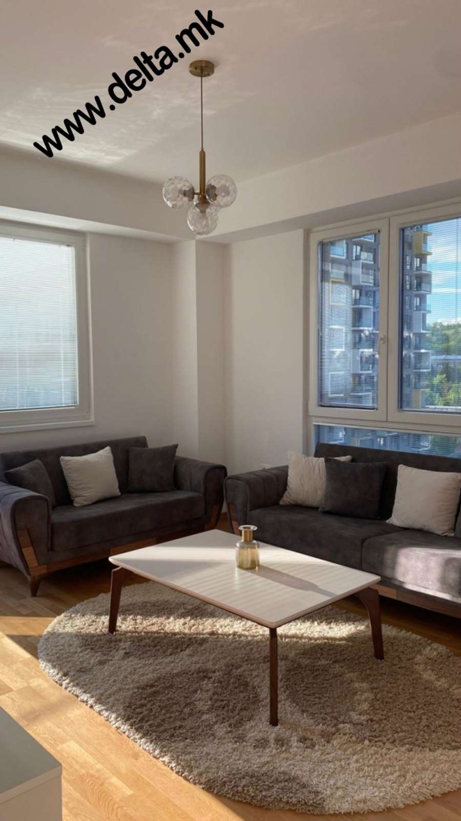 For rent new, luxuriously furnished three-bedroom apartment in Aerodrom - 1