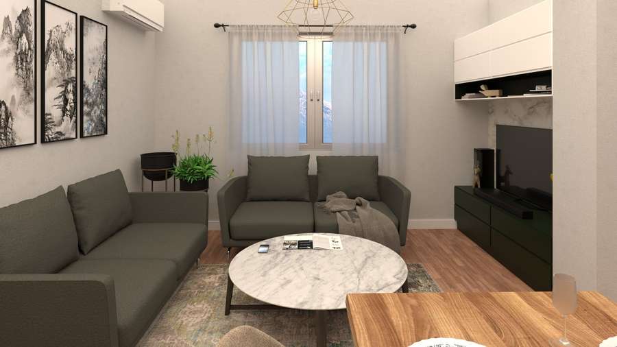Apartament Tri Dhomësh Turistike Leskajca 62 m2 - 1
