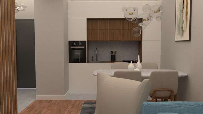 Apartament Dy-Dhomësh në Turistike-Leskajca 46 m² - 3